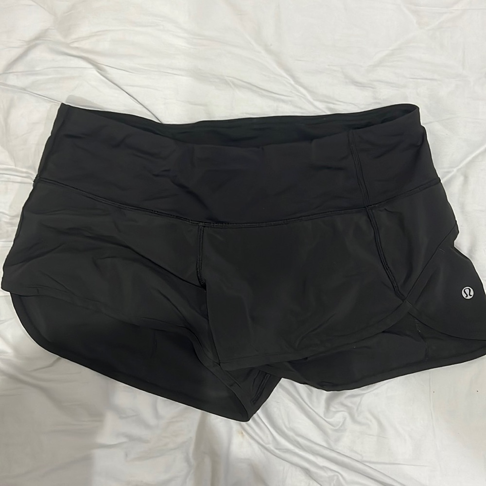 Lululemon black speed shorts